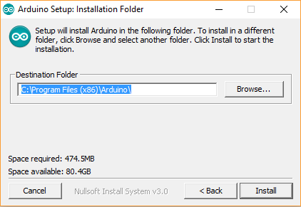 Arduino IDE Installation Folder